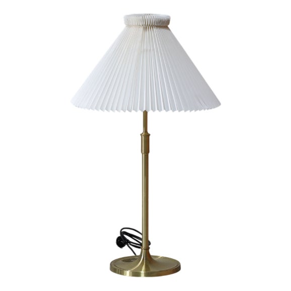 Vintage Danish 328 Table Lamp in Brass from Le Klint, 1940s For Sale