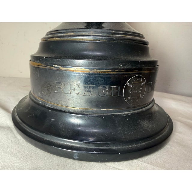Silver Large Antique 1926 Silverplate Oberlin High School Baseball Reach Trophy Award For Sale - Image 8 of 14