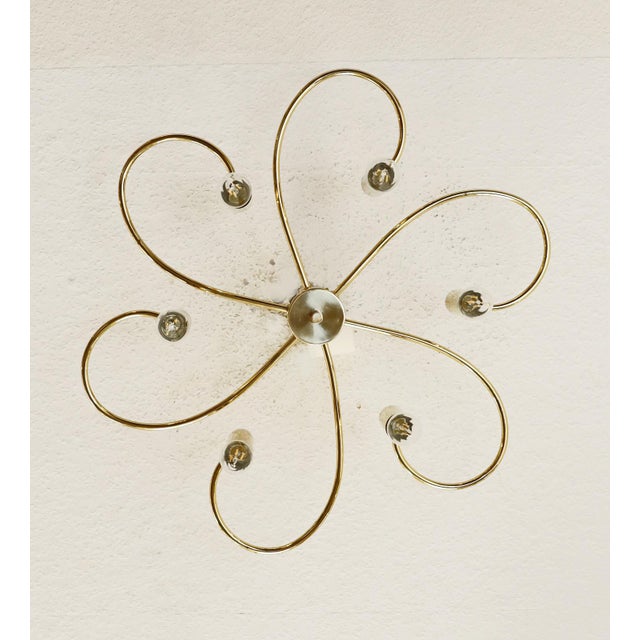 Vintage Brass Ceiling Lamp, 1970s For Sale - Image 4 of 9