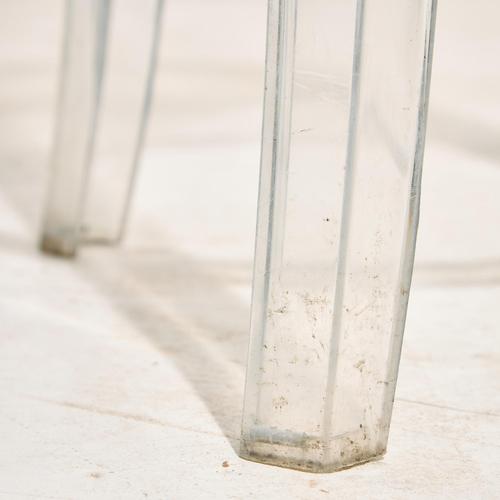 Plastic Charles Ghost Bar Stool by Philippe Starck for Kartell, 2000s For Sale - Image 7 of 9