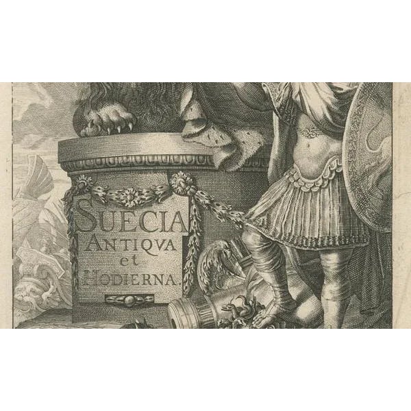 Personification of the Swedish Realm, 1669, Paper For Sale - Image 3 of 8