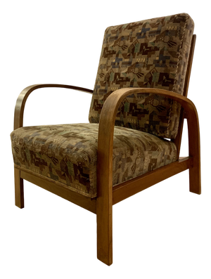 Art Deco Chair with Suprematism Cover, 1920s