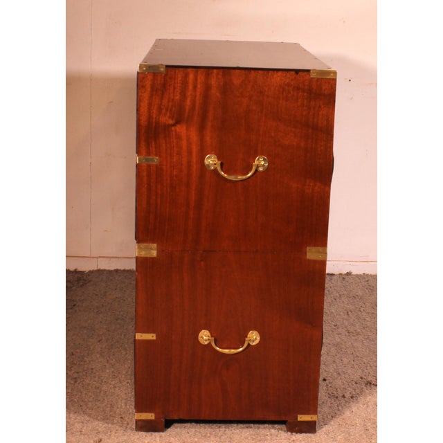 19th Century Naval Chest of Drawers in Light Mahogany For Sale - Image 9 of 13