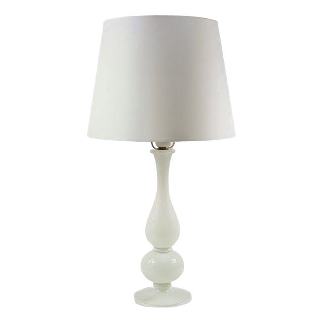 Large Mid-Century Murano Glass Table Lamp from Barovier & Toso, Italy, 1960s For Sale