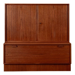 Model 523 Modular Sideboard in Teak by Heinrich Riestenpatt for Skand. Möbel Häkli Rt Möbel, 1960s, Set of 2 For Sale