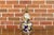 Mid 20th Century Mid 20th Century French Porcelain Bulbous Table Lamp with Floral Décor on Lucite Base For Sale - Image 5 of 12