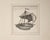 Renaissance Mid 19th Century Two Old Master-Style Pen and Ink Studies | Maritime Subjects | Sea Dragon & Sailing Ship For Sale - Image 3 of 4