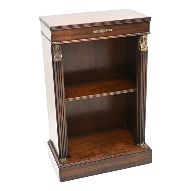 Neoclassical Empire Style Open Bookcase, 1930 For Sale