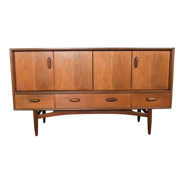 Mid 20th Century Small G Plan "Scandinavian Range" Credenza in Teak #1, Attributed For Sale
