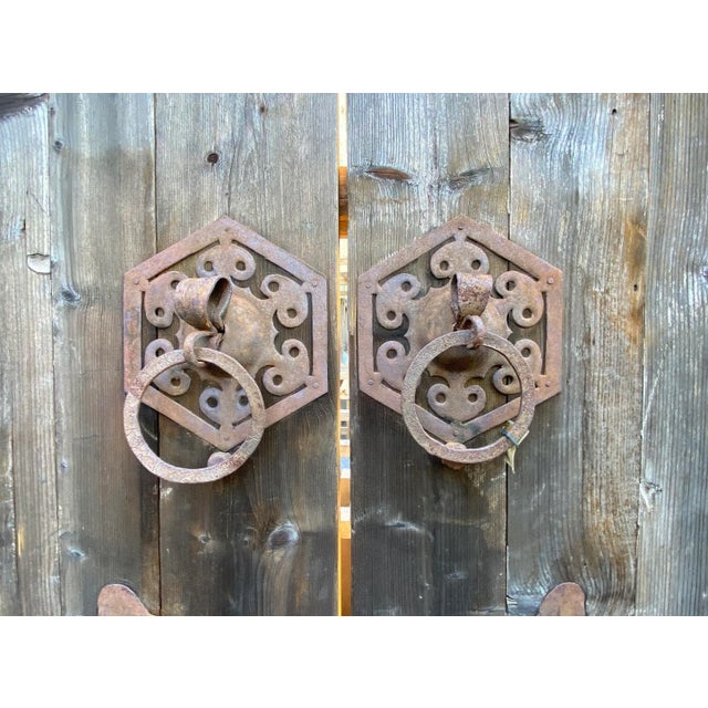 Rustic Old Mongolian Wood Door / Gate For Sale - Image 3 of 6