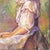 Duffy Mohler Portrait of a Seated Woman Oil For Sale - Image 4 of 8