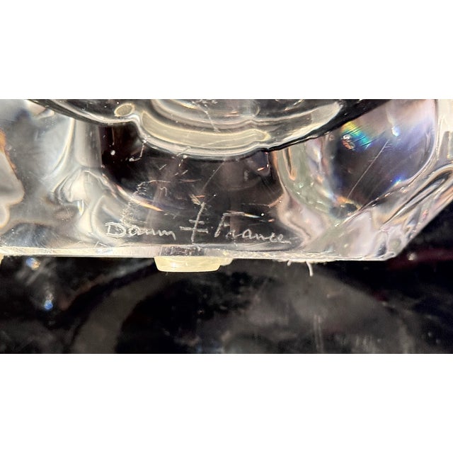 Mid-Century Modern 20in Long Mid Century Sculptural Glass Bowl by Daum France For Sale - Image 3 of 5