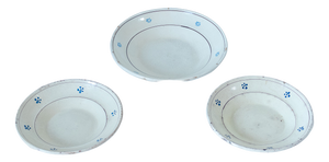Antique Handmade Ceramic Plates, Italy, 1900s, Set of 3