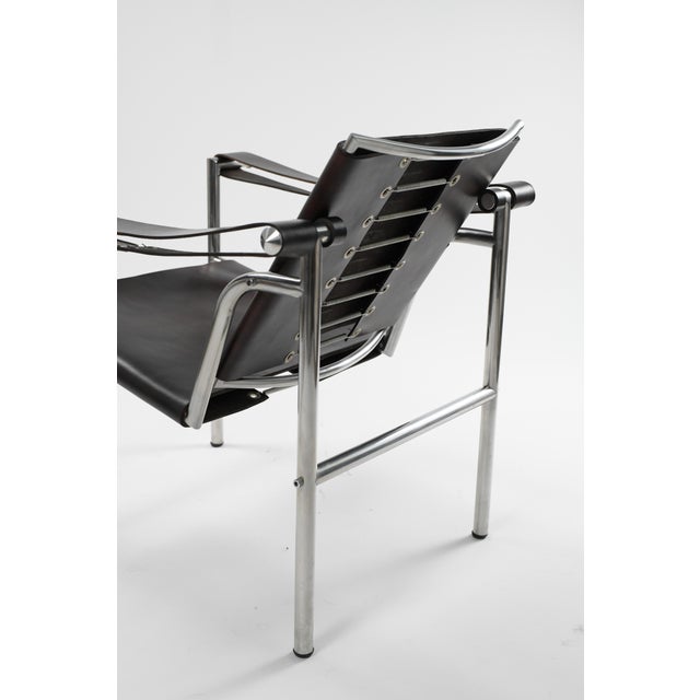 Le Corbusier, Jeanneret, Perriand 1970s Attributed to Charlotte Perriand, Pierre Jeanneret and Le Corbusier Lc1 Armchair by Treital-Gratz For Sale - Image 4 of 8