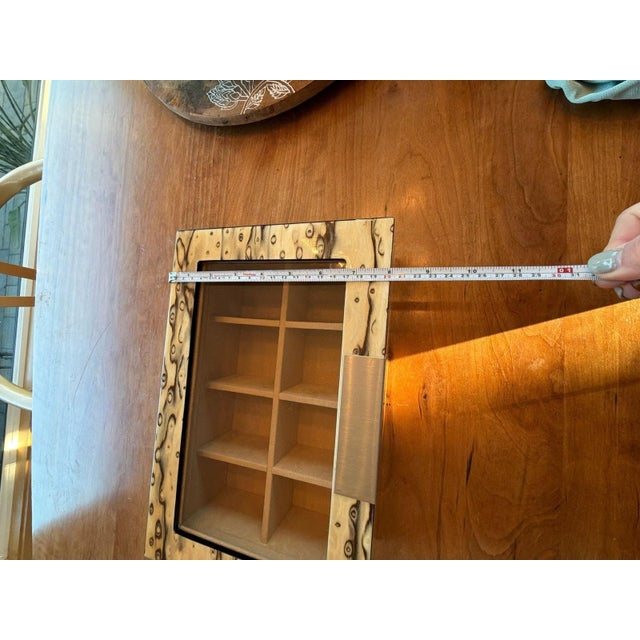 Burl Wood Watch Display Case Box- 8 slots For Sale - Image 11 of 14