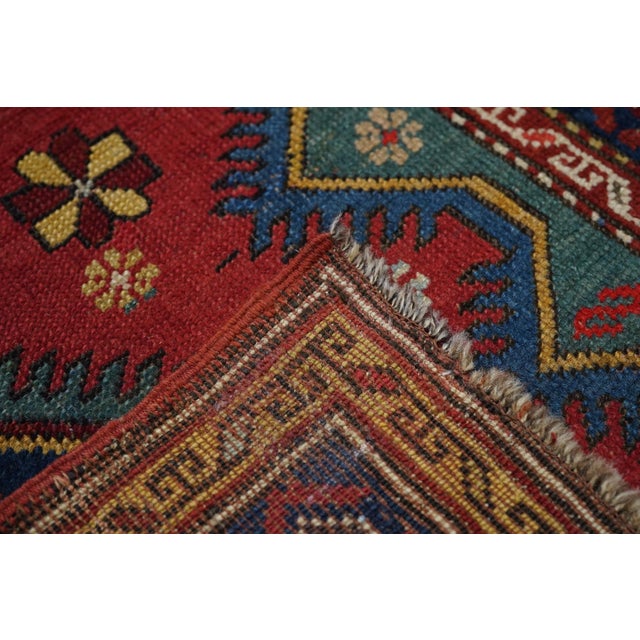 Textile Antique Kurdish Rug 3'3'' X 4'1'' For Sale - Image 7 of 8
