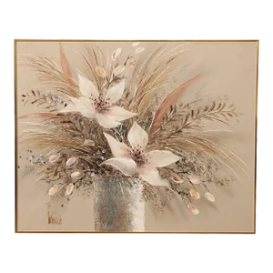 Lee Reynolds Large Framed Floral Still Life Oil Painting