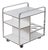 Italian Serving Trolley with Sleek Design, 1980s For Sale