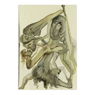 1960s Salvador Dali Woodcut Hell 4 the Limbos For Sale
