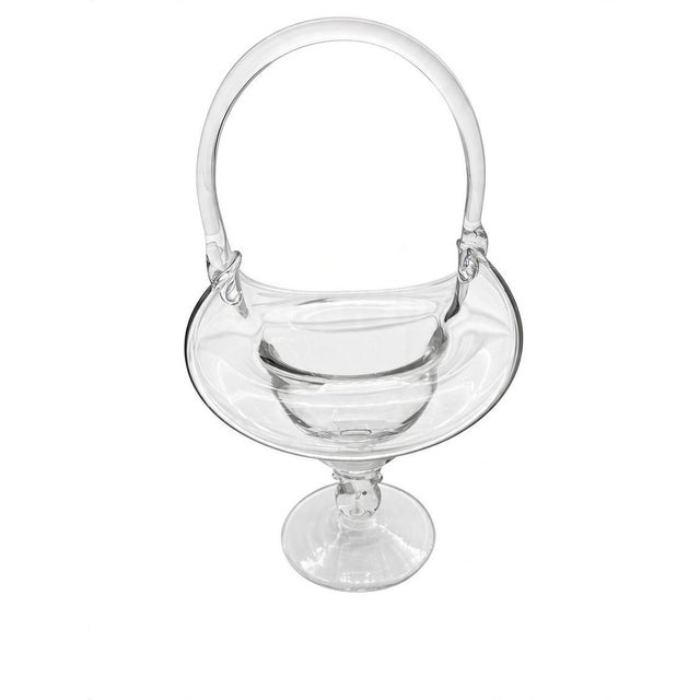 Mid 20th Century Heisey Lariat Crystal Basket For Sale - Image 4 of 13