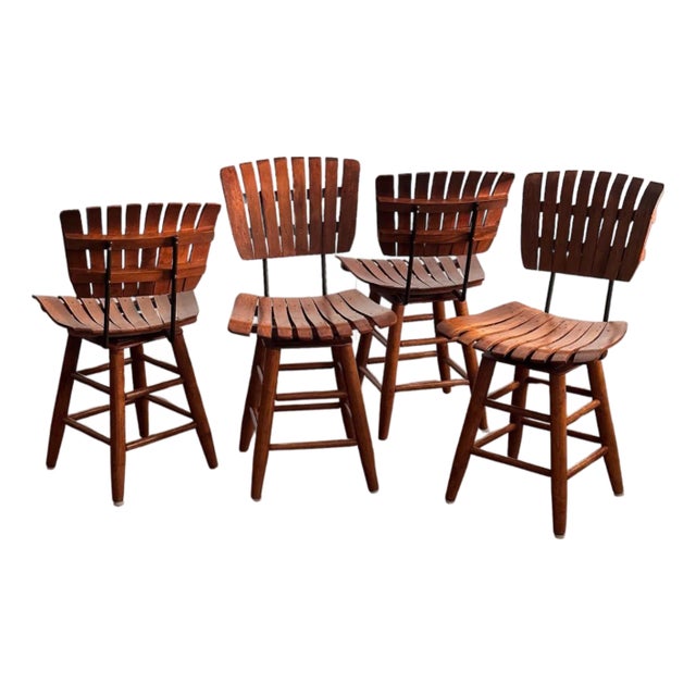 Mid Century Modern Dining Chairs Attributed to Arthur Umanoff, Set of 4 For Sale