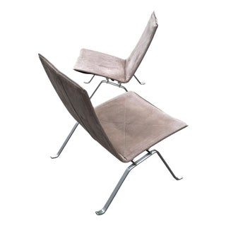 PK22 Lounge Chairs by Poul Kjærholm for E. Kold Christensen, Denmark, 1960s, Set of 2 For Sale