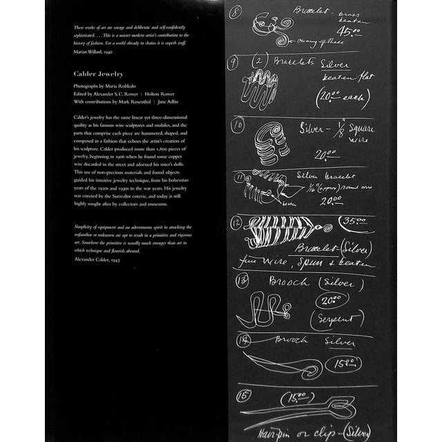 ROWER, Alexander S.C. [288] pp. 2007 Calder Foundation 12 1/8" x 9 7/8" Calder Jewelry features more than 450 bracelets,...