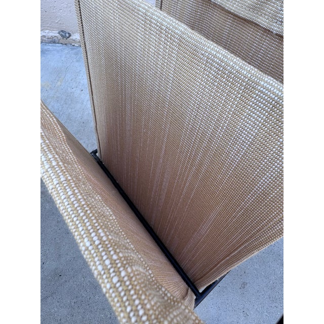 Tan Paul McCobb for Fritz Hansen Magazine Holder, Black Steel & Tan Textile For Sale - Image 8 of 12