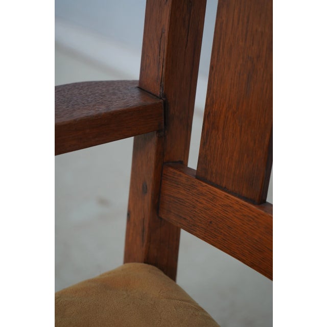 Gustav Stickley Mission Oak Armchair For Sale - Image 14 of 18