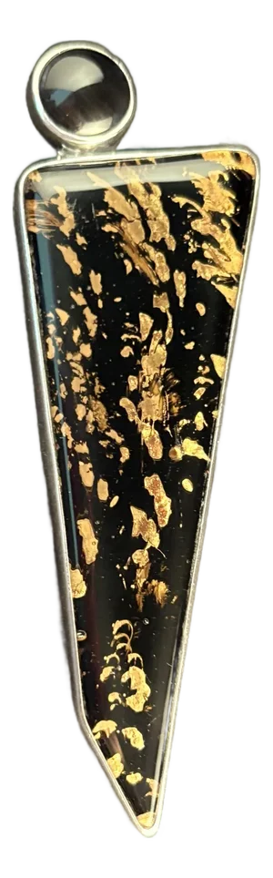 Sterling Silver Designer Jewelry. Signed Pendant Brooch "Godess Millennium" by Barbie Koncher