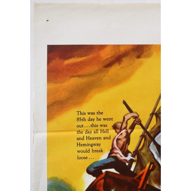1958 American Movie Poster, the Old Man and the Sea For Sale - Image 4 of 9