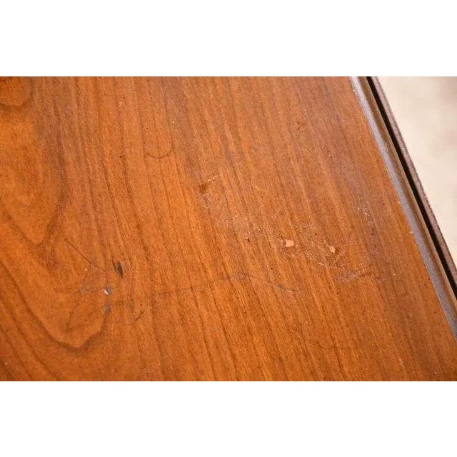 1980s Hekman Drop Leaf Single Drawer 2 Tier Serving Cart For Sale - Image 9 of 9