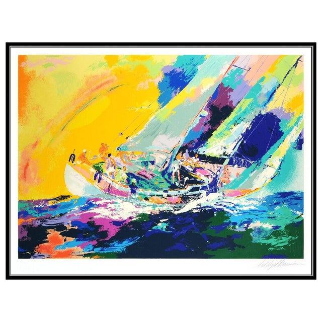 Abstract Expressionism Late 20th Century Hawaiian Sailing, LeRoy Neiman For Sale - Image 3 of 6