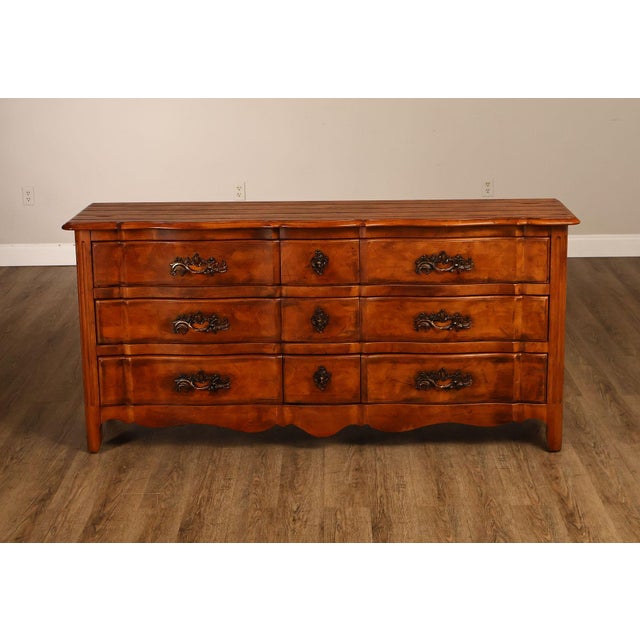 Century Louis XV Style French Provincial Triple Dresser For Sale - Image 18 of 18