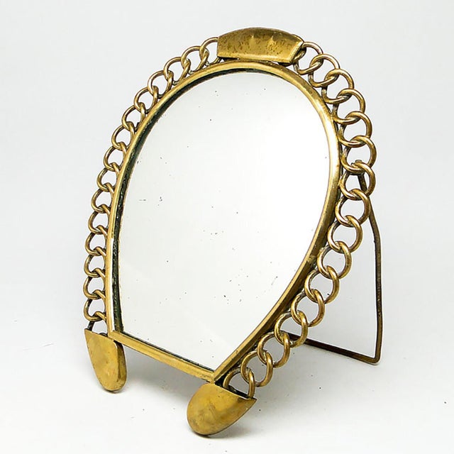 Make-Up Mirror, Belgium, 1930s For Sale - Image 3 of 12
