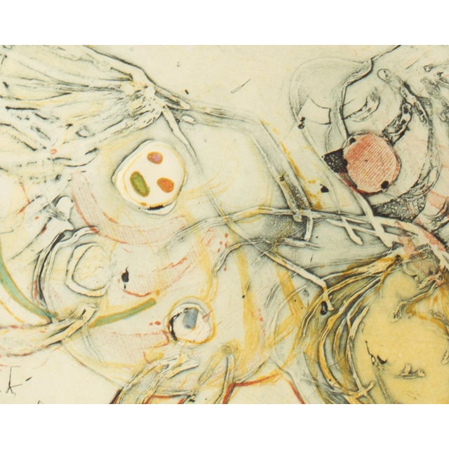 Mid 20th Century Abstract Color Etching by Walter Sorge For Sale - Image 5 of 7