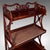 Brown Vintage Waterfall Bookcase, English, Whatnot, Book Shelf Stand, Regency Revival For Sale - Image 8 of 12
