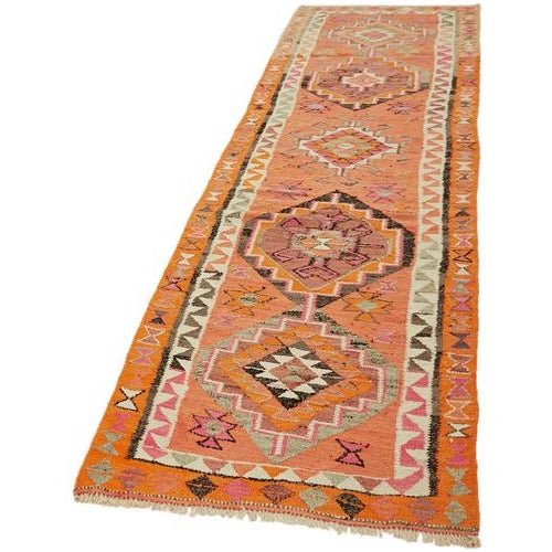 Vintage Kilim Runner Rug For Sale - Image 3 of 7