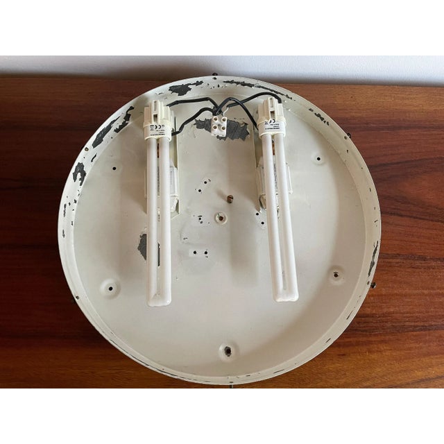 Metal Flush Mount Wall Lamp For Sale - Image 7 of 11