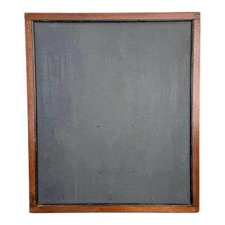 Early 20th Century Large Schoolhouse Oak Framed Slate Chalkboard For Sale