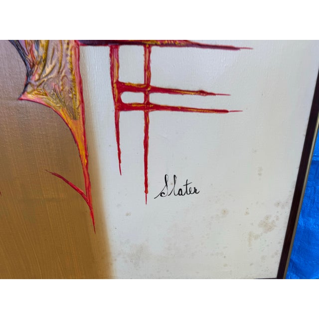 1960s Carlo of Hollywood Gothic Oil on Canvas Painting by 'Slater'- Framed For Sale In New York - Image 6 of 12