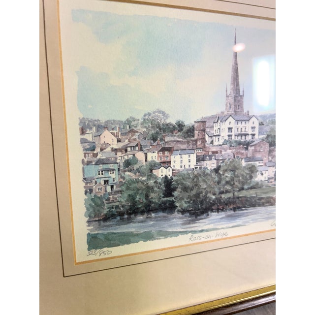 Paint 1980s Ross-on-Wye Limited Edition Watercolor Print – Philip & Glyn Martin – Signed For Sale - Image 7 of 10