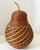 1970s Pear Ceramic Vessel Wrapped in Hand Woven Wicker For Sale - Image 10 of 10