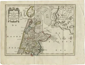 Antique Map of the Province of Noord-Holland by Keizer & De Lat, 1788