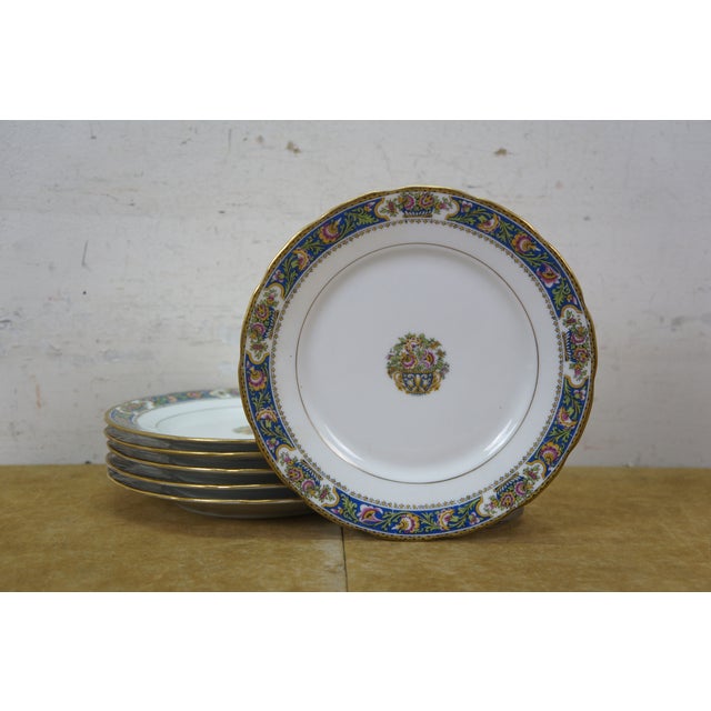 Metal Antique TLB Limoges Touze Lemaître Frères & Blancher Tea Coffee Demitasse Plates - 22pcs For Sale - Image 7 of 15