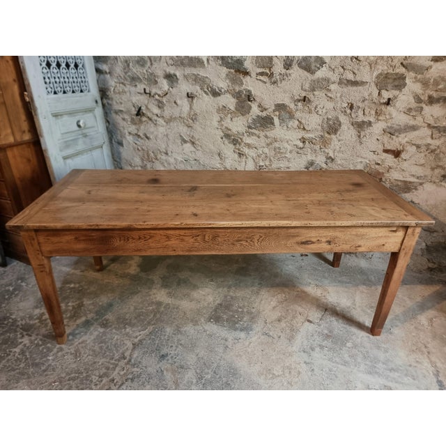 Antique French Oak Farm Dining Table, Auvergne, 1750s-1800s For Sale - Image 16 of 18