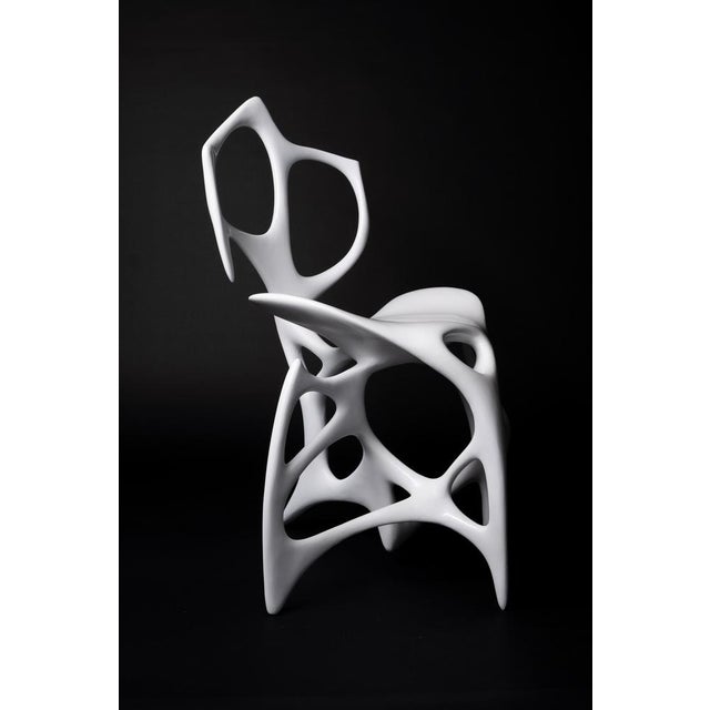 Pearly White AI Standard Gu Chair by Duen Studio For Sale - Image 6 of 12