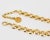 Gold Louis Feraud Paris Choker Necklace Gilt Metal With Brand Logo Charms For Sale - Image 8 of 9