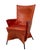 Vintage Orange Leather Skirt Chair by Gerard Van Der Berg, 1980s For Sale - Image 12 of 12
