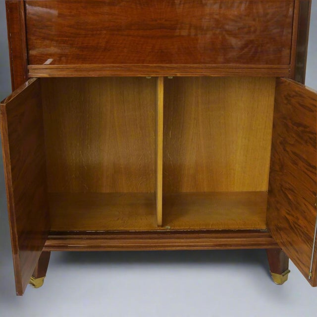 De Coene Frères 1930s De Coene Freres Art Deco Period Walnut Bar Belgium For Sale - Image 4 of 7